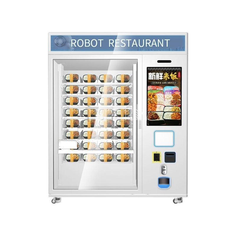 ホットセール ファーストフード コーヒー カップケーキ 自動 32インチ タッチスクリーン マイクロ波温め 自動販売機