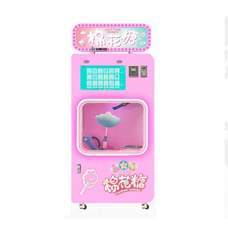 完全自動コイン クレジットカード 操作 自動 綿菓子 販売機 多言語