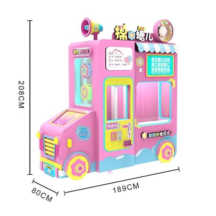 完全自動コイン クレジットカード 操作 自動 綿菓子 販売機 多言語